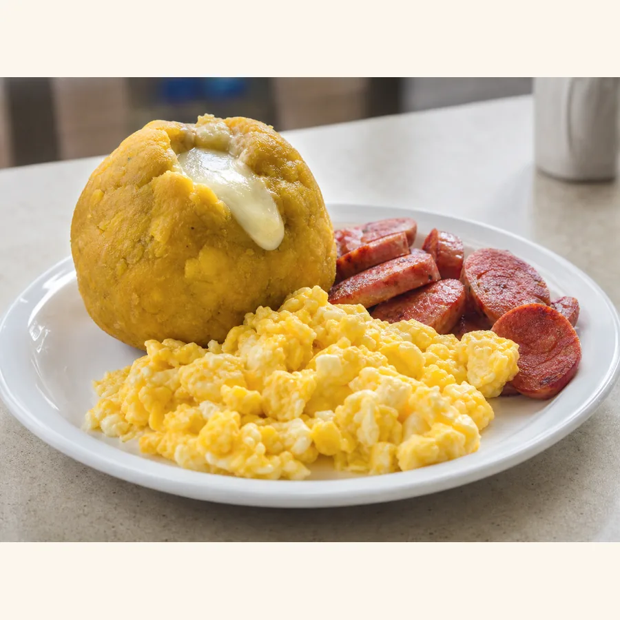Foto de Bolón con queso, huevos y salchicha