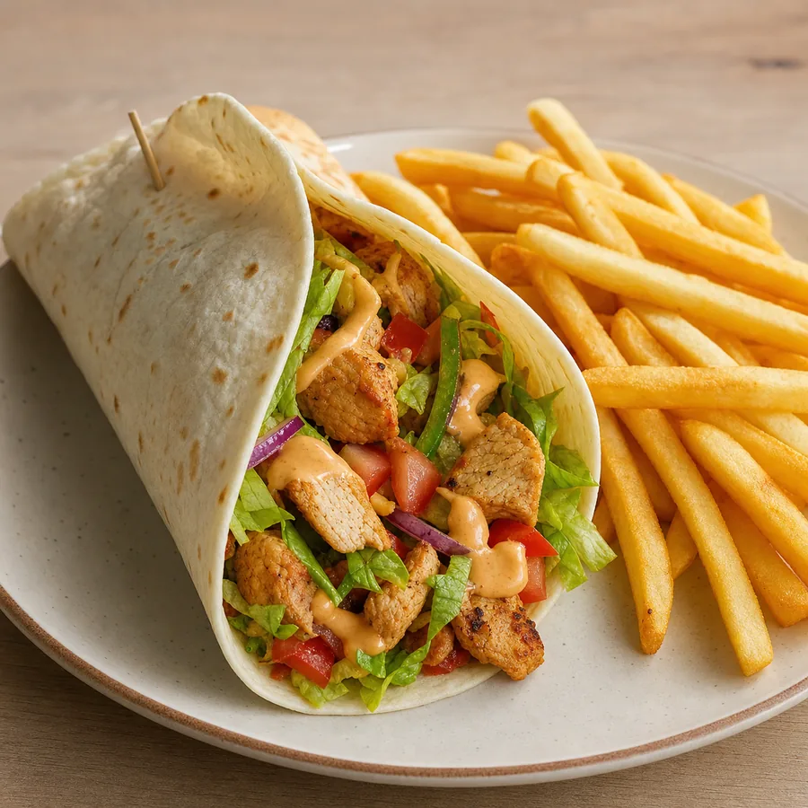 Foto de Taco de Pollo con papas