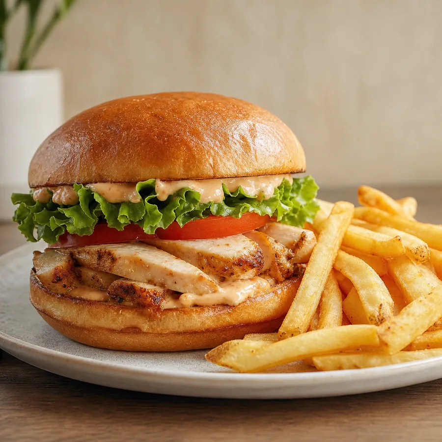 Foto de Sánduche de Pollo con papas