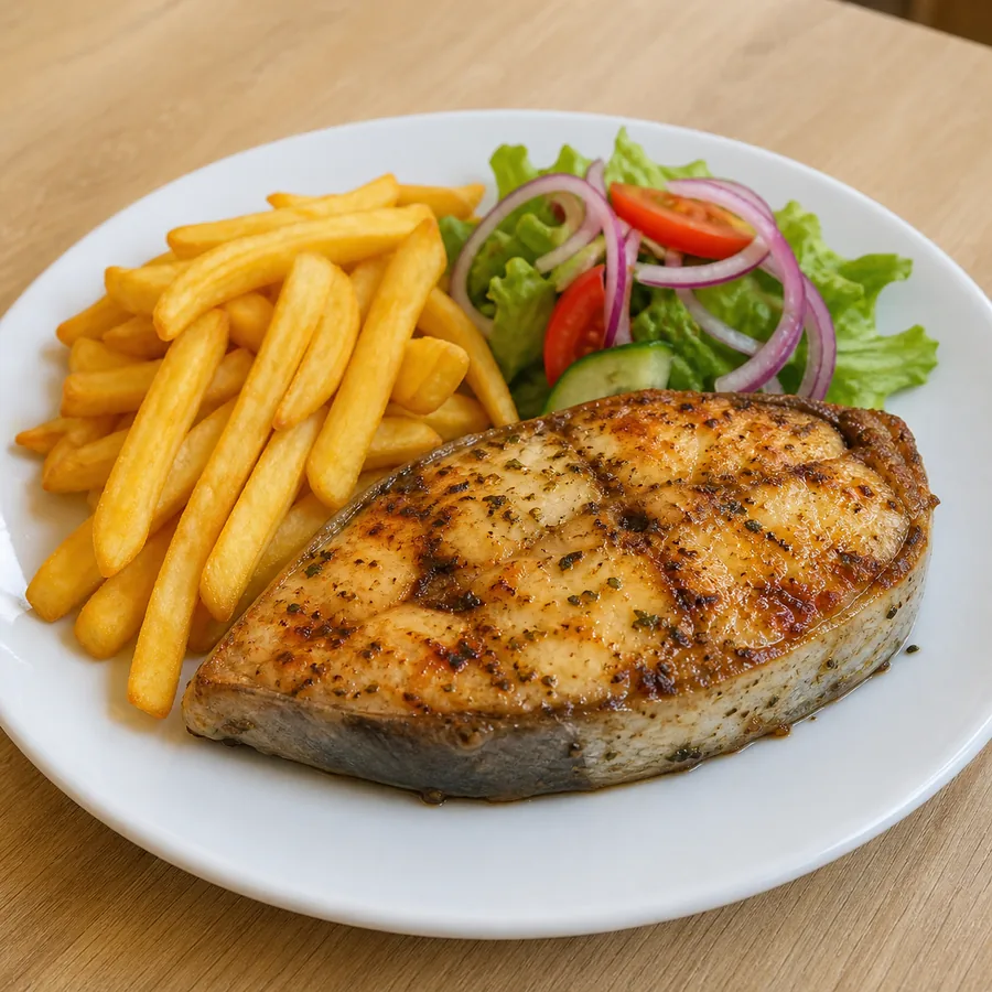 Foto de Bistec de Pescado con papas